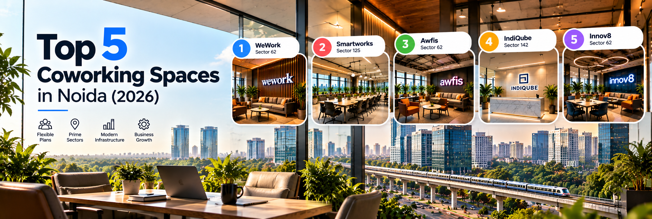 Top 5 Coworking Spaces in Noida: 2026 Guide